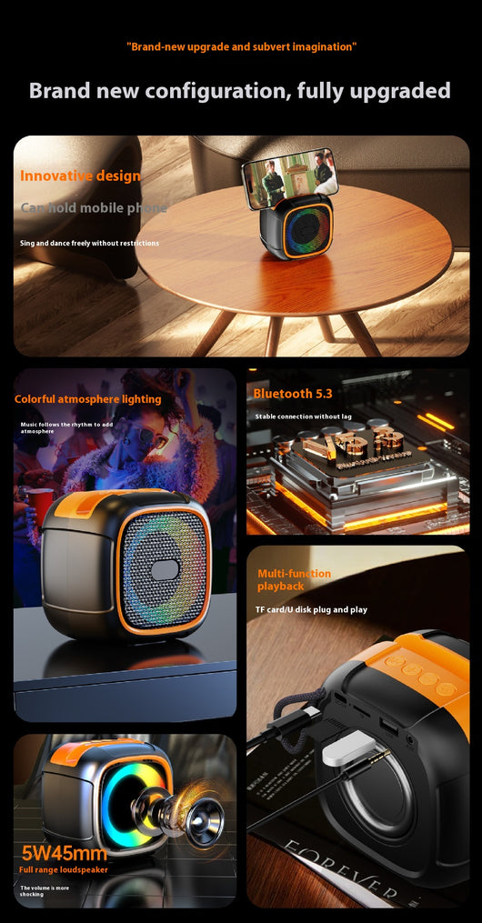 Parlante Bluetooth Portátil con Luces LED para Exteriores - Image 10
