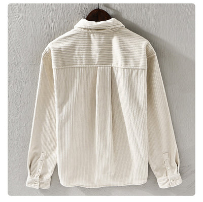 Camisa Acolchada de Terciopelo para Hombre - Suéter Holgado y Cálido - Image 14