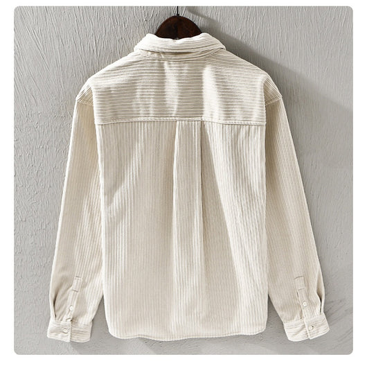 Camisa Acolchada de Terciopelo para Hombre - Suéter Holgado y Cálido - Image 14