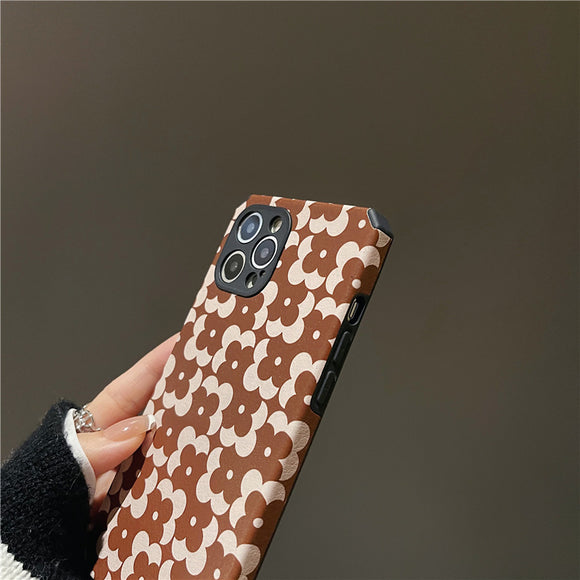 Funda Retro Flores para Teléfono - Protección Suave