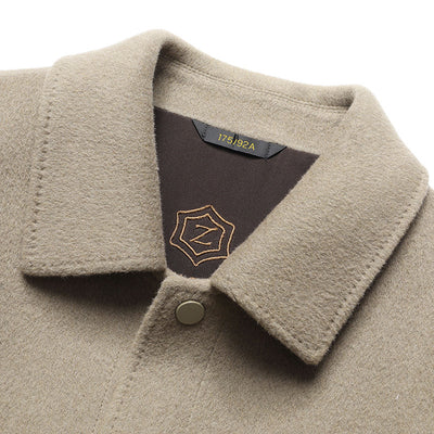 Chaqueta Polo de Lana Doble Faz para Otoño e Invierno - Tejida a Mano - Image 2
