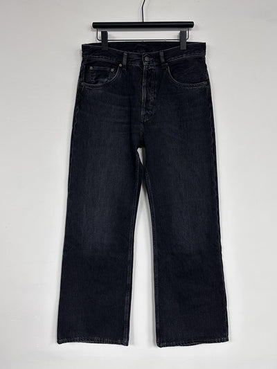 Jeans Rectos Holgados Vintage Desgastados en Negro - Image 11