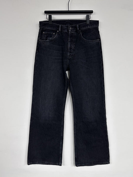Jeans Rectos Holgados Vintage Desgastados en Negro - Image 11