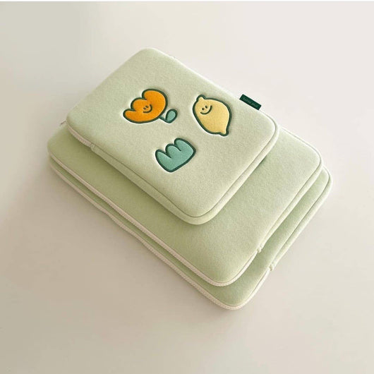 Bolsa para Laptop con Bordado de Flores de Limón - Diseño Exclusivo - Image 6