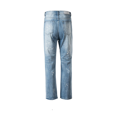 Jeans Rotos Unisex con Detalles de Pintura - Estilo Urbano Moderno - Image 3