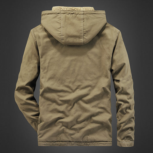 Chaqueta Casual de Algodón con Solapa para Hombre - Image 12