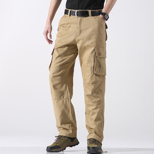 Pantalones Rectos para Hombre con Bolsillos Tridimensionales - Línea Outdoor Primavera