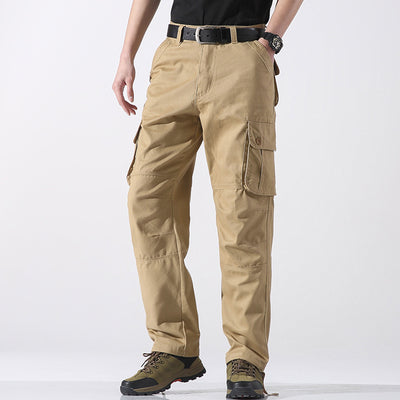 Pantalones Rectos para Hombre con Bolsillos Tridimensionales - Línea Outdoor Primavera