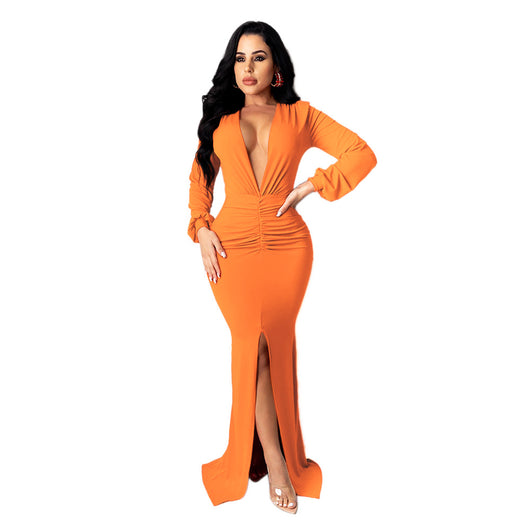 Vestido de Noche Entallado Escote V para Mujer - Image 28