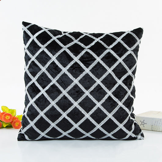 Funda de Almohada Rayas Bordadas con Cinta Decorativa - Estilo Pastoral Trendy - Image 20