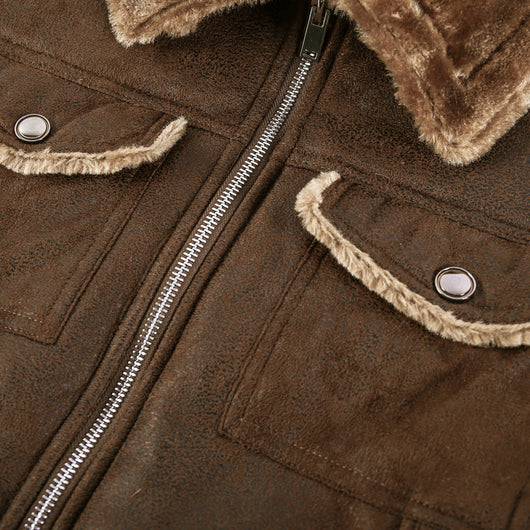 Chamarra Polar Suelta Cálida para Hombre - Image 4