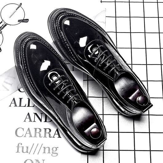 Zapatos de Charol con Punta Redonda y Cordones - Image 12