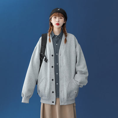 Chaqueta Beisbolera Estilo BF Primavera Otoño - Cardigan Uniforme Deportivo - Image 7