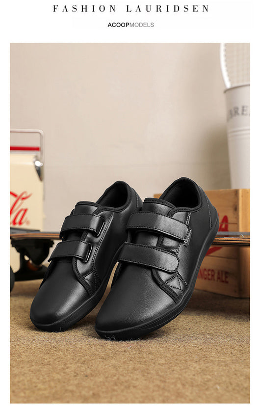 Zapatos Casuales de Cuero Ancho con Velcro para Hombre y Mujer Talla Grande - Image 25
