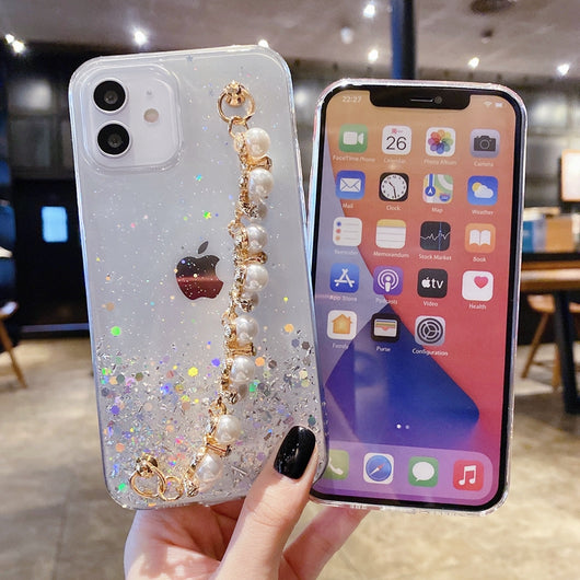 Funda Protectora para Celular con Brillo y Cuentas de Resina Epoxi - Image 13