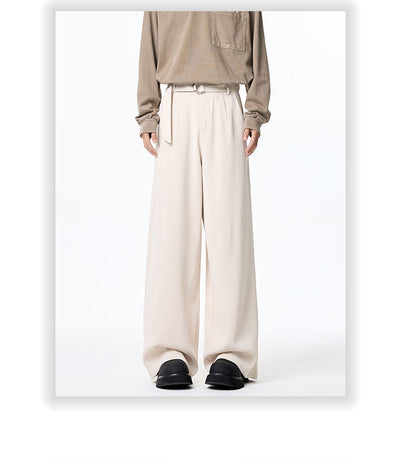 Pantalones Holgados de Pierna Recta con Drapeado Elegante - Image 15