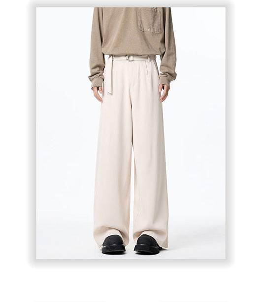Pantalones Holgados de Pierna Recta con Drapeado Elegante - Image 15