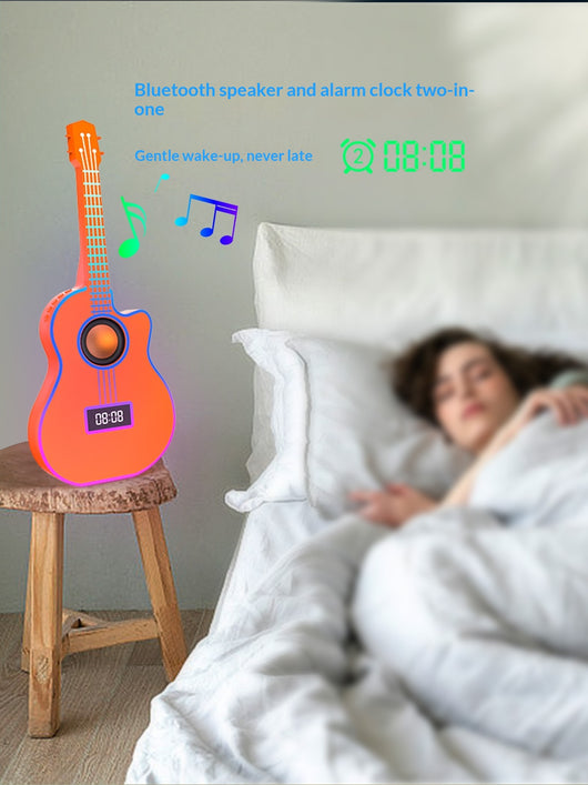 Parlante Bluetooth con Reloj Despertador y Luces Ambientales - Image 12