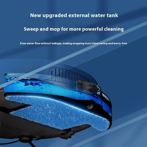 Robot Aspiradora y Fregadora Automática 2 en 1 con Depósito de Agua