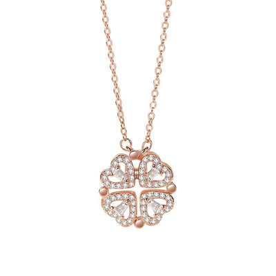 Collar de Trébol de Cuatro Hojas Doble Uso – Joyería Europea y Americana Resistente al Desvanecimiento - Image 7