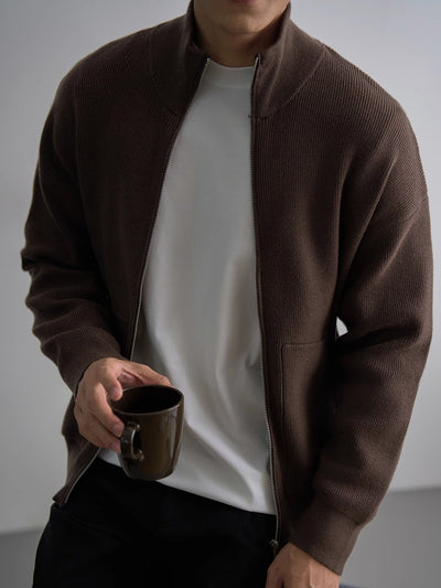 Suéter Abrigo con Cierre de Hombre para Otoño e Invierno - Image 17