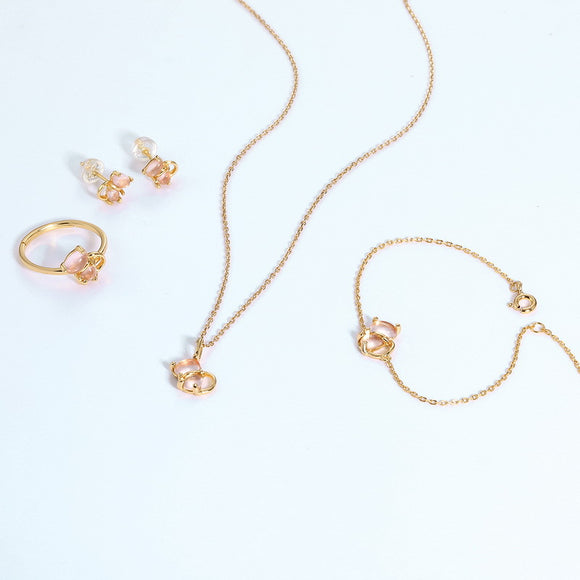 Pulsera de Gato Minimalista para Mujer