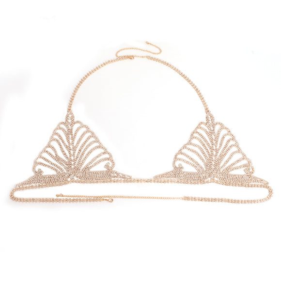 Cadena Corporal de Moda con Sostén y Tanga para Mujer