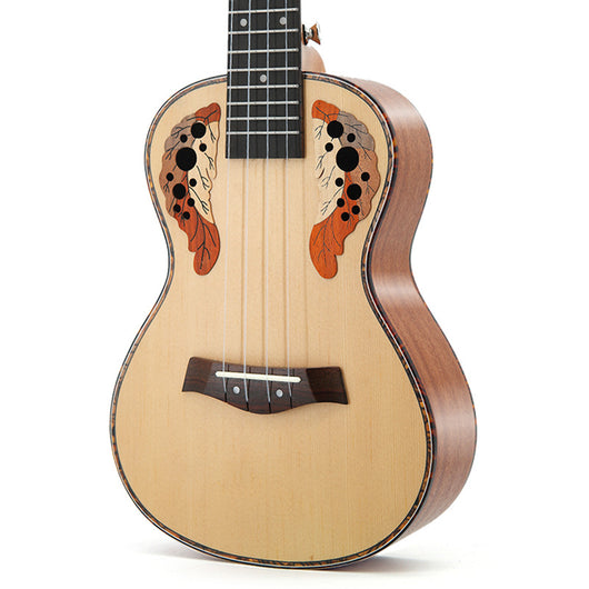 Ukelele Soprano de Pícea de 23 Pulgadas con Agujero de Uva - Image 3
