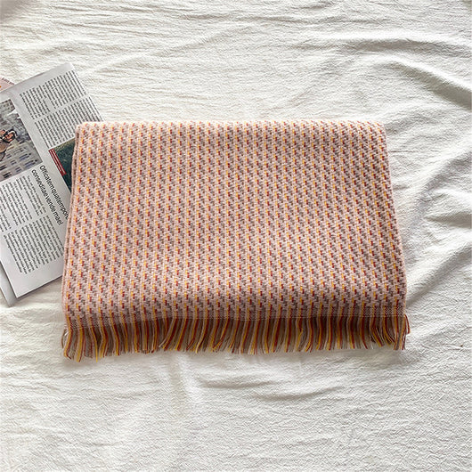 Pashmina Gruesa de Cachemira Europea con Flecos - Bufanda Térmica Premium - Image 4