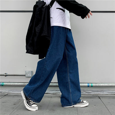 Pantalones Vaqueros Hombre Estilo Coreano Rectos Sueltos - Image 4
