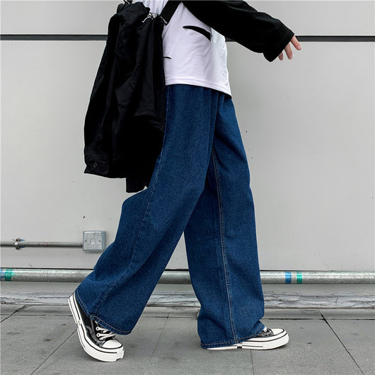 Pantalones Vaqueros Hombre Estilo Coreano Rectos Sueltos - Image 4