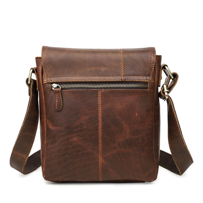Bolsa Mensajero de Cuero Genuino para Hombre - Estilo Europeo y Americano - Image 3