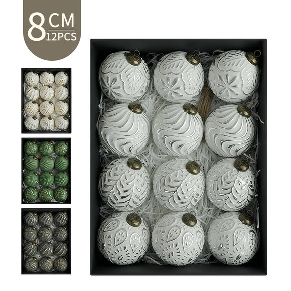Bolas Navideñas Antiguas 8cm - Ornamentos Decorativos Clásicos