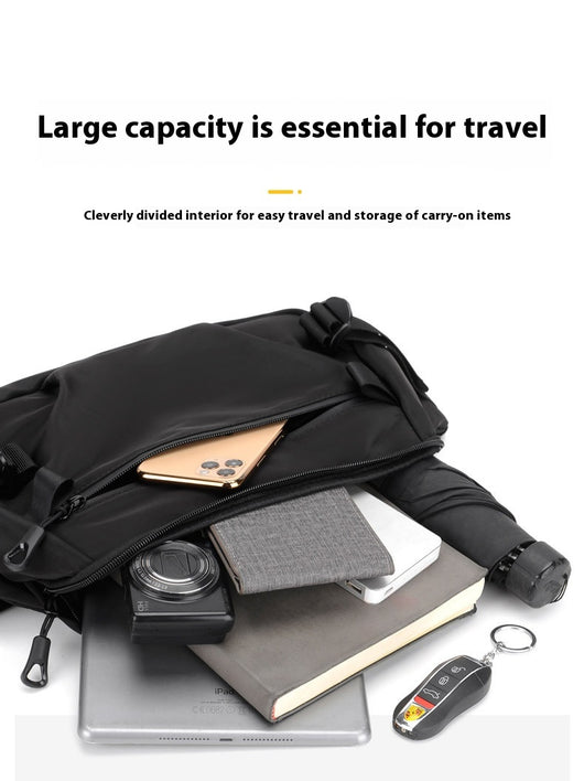 Mochila Bandolera Hombre Gran Capacidad - Bolsa Pecho Versátil para Estudiante y Commuter - Image 51