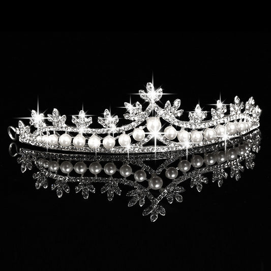 Corona de Perlas para Novia - Joyería para el Cabello - Image 2