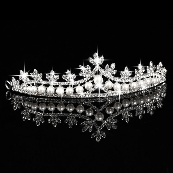 Corona de Perlas para Novia - Joyería para el Cabello - Image 2