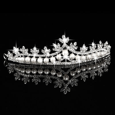 Corona de Perlas para Novia - Joyería para el Cabello - Image 2