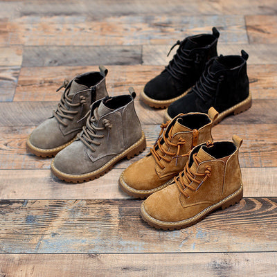 Botas Martin Militares para Niños y Adolescentes - Estilo Negro Clásico - Image 2