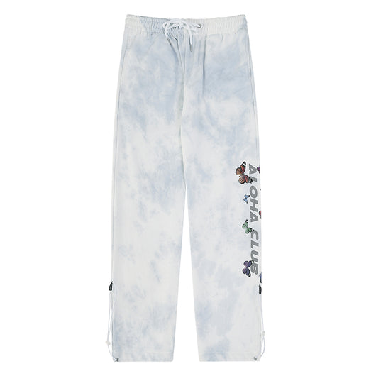 Pantalones Deportivos Tie-Dye Degradado - Overol Holgado Casual Cómodo - Image 8