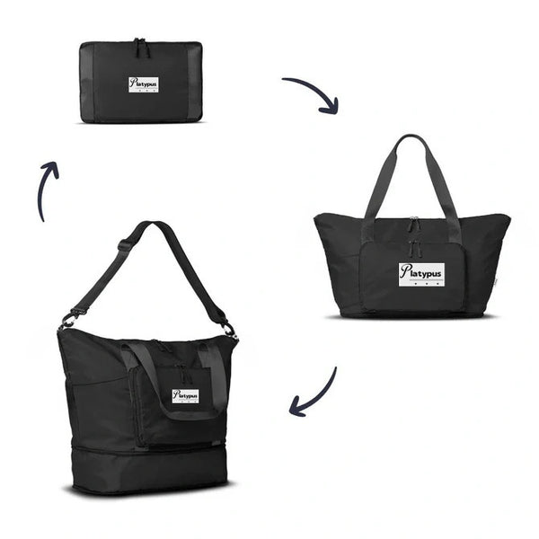 Bolsa de Viaje Expandible de Gran Capacidad Impermeable para Gimnasio y Deportes