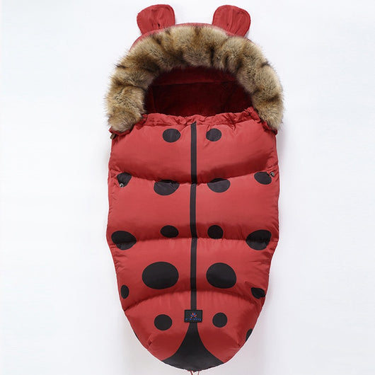 Saco de Dormir para Bebé Acolchado con Cuello de Pelaje Grueso - Image 6
