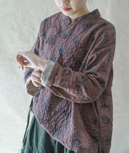 Chaqueta Floral con Botones de Cuentas - Estilo Tradicional - Image 19