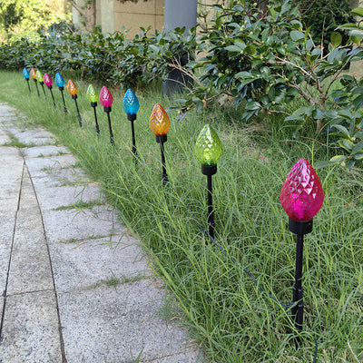 Lámpara Solar Decorativa Navideña con Diseño de Fresa para Jardín - Image 12