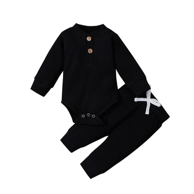 Conjunto de Enterizo y Pantalón de Cuello Alto para Niños y Niñas - Image 3