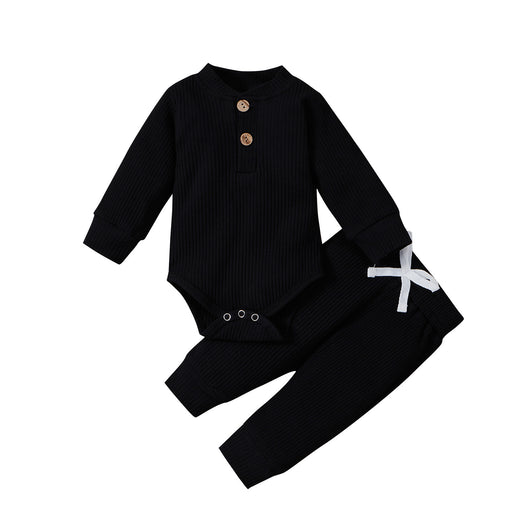 Conjunto de Enterizo y Pantalón de Cuello Alto para Niños y Niñas - Image 3