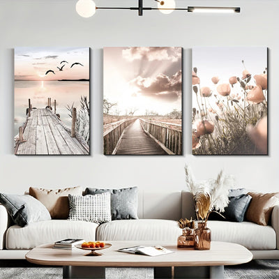Cuadro Decorativo Abstracto Tonos Cálidos para Pasillos y Entradas - Image 12
