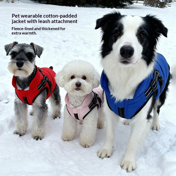 Chaleco Térmico para Perros con Cierre de Seguridad - Abrigo Impermeable para Invierno