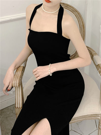 Vestido Largo Elegante sin Espalda con Abertura Lateral para Fiestas y Eventos - Image 12