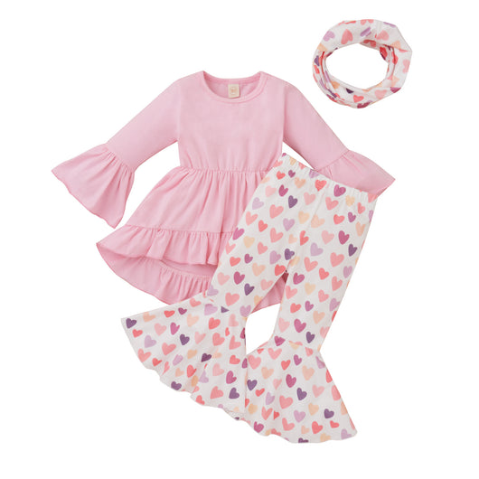 Conjunto de 3 Piezas: Short, Blusa y Accesorios para Niñas - Image 4