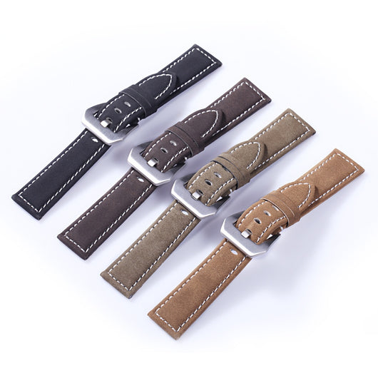 Correa de Reloj en Cuero Gamuza Premium Costura Artesanal Gruesa - Image 16